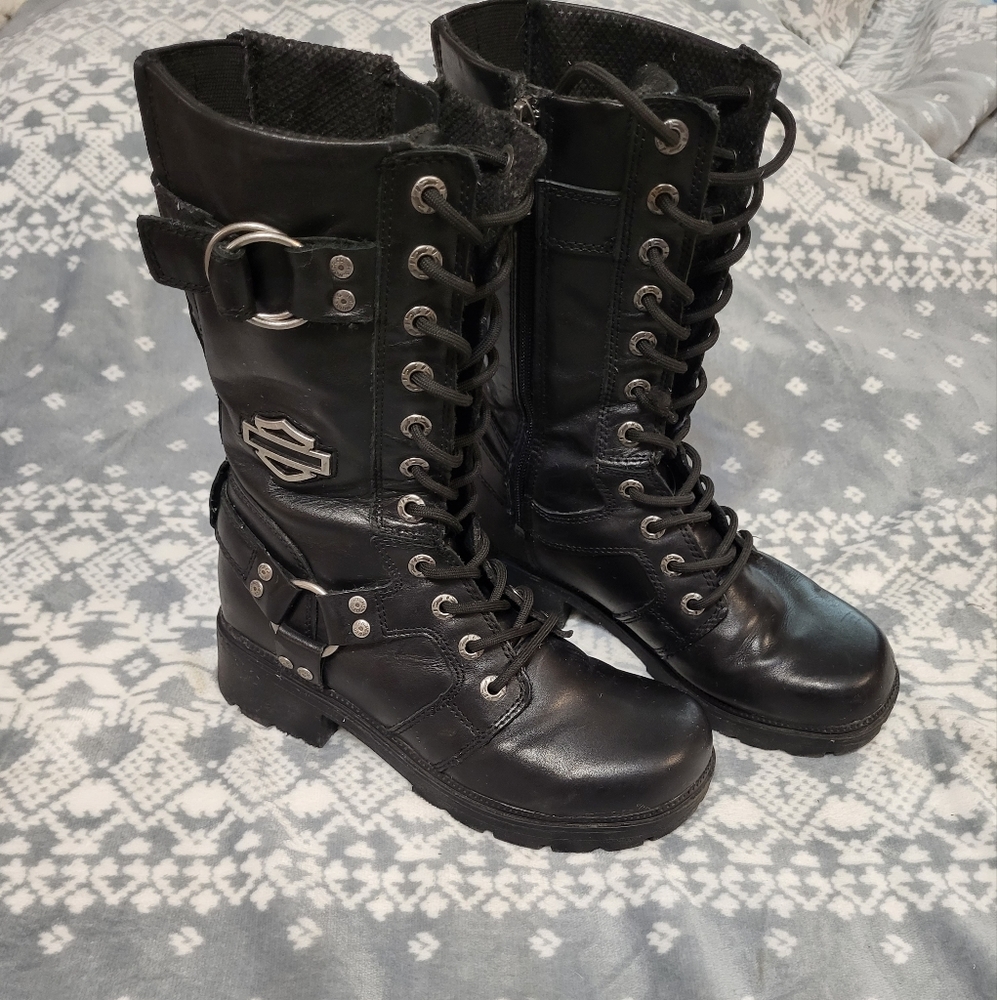 Harley-Davidson Women's Leather Boots Size 7 1/2M Style# D83736